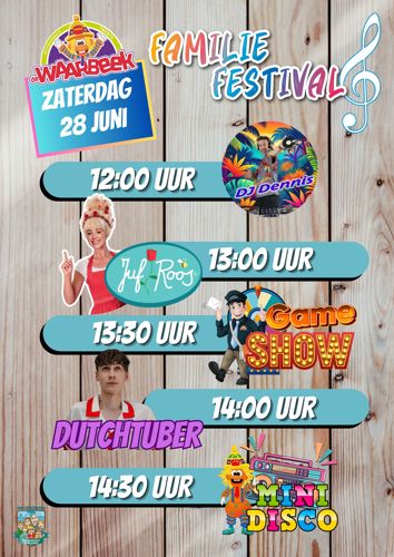 Familie Festival de Waarbeek 28 juni 2025